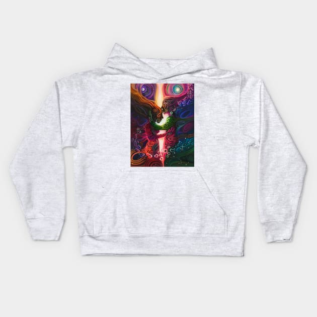 The Euphoria of Love Kids Hoodie by visionarysea